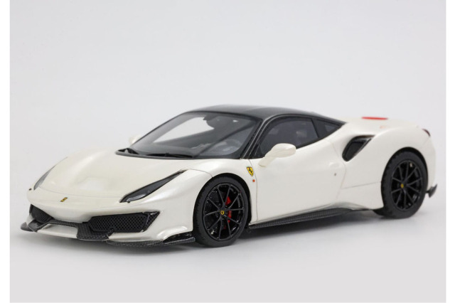 レジン製 1/64 フェラーリ 488ピスタ Flame 1:64 Purple 488 Pista Hard Top Sports Model Diecast Resin