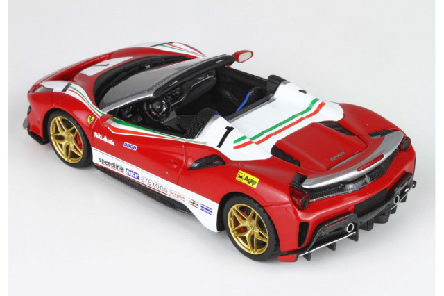Ferrari 488 Pista spyder roof open 1/43 BBR Limited 120pcs