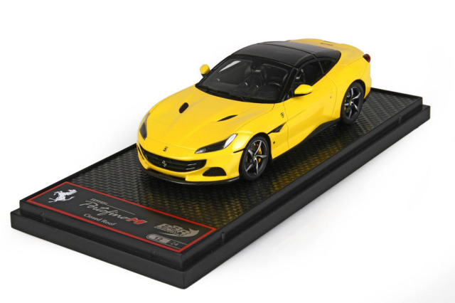 【お取り寄せ商品】 BBRC250G1 Ferrari Portofino M (Closed roof) Giallo Modena / Black roof Limited 24pcs