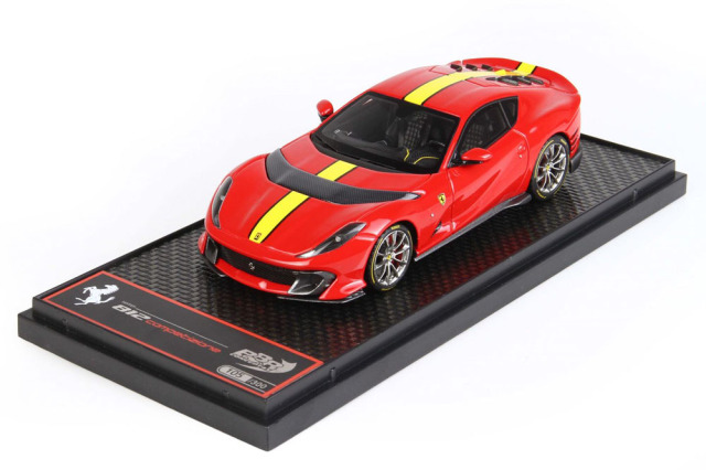 BBRC259B Ferrari 812 Competizione 2021 Rosso Corsa /Racing Giallo Fly Strip Limited 300pcs