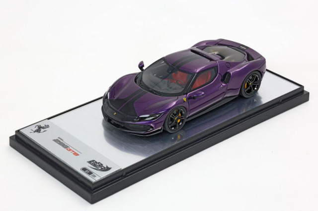 BBRC264SU16 Ferrari 296 GTB Viola Dino Gloss / Black stripe Limited 20pcs
