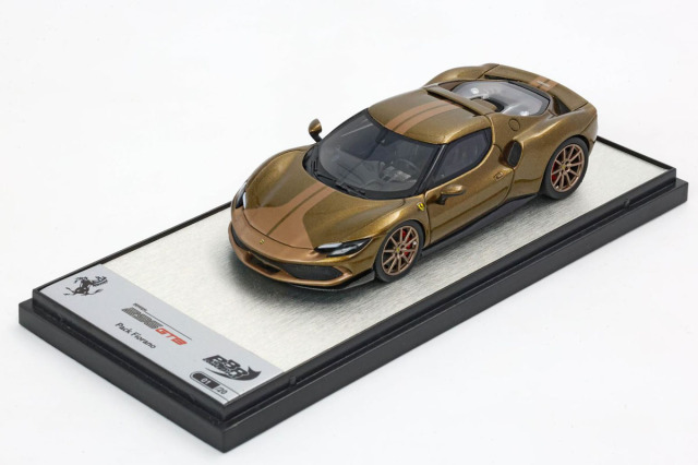 ** 予約商品 ** BBRC265SU06 Ferrari 296 Assetto Fiorano Verde Volterra glosse / Beige stripe Limited 20pcs