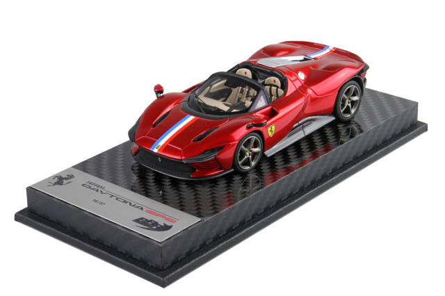 BBRC267ST Ferrari Daytona SP3 Serie Icona Rosso Fuoco - French stripe Limited 37pcs