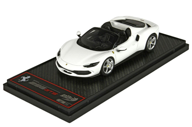 BBRC268B2 Ferrari 296GTS Bianco Cervino / Silver wheels Limited 50pcs