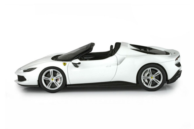 BBRC268B2 Ferrari 296GTS Bianco Cervino / Silver wheels Limited