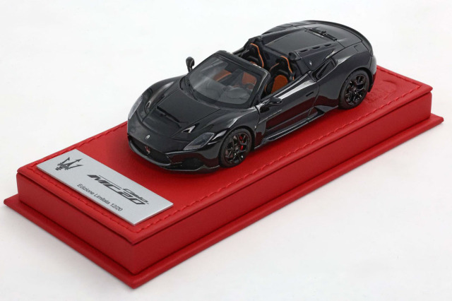 ** 予約商品 ** BBRC276GBDLR Maserati MC20 Cielo Gloss Black - Red Leather Base Limited 20pcs