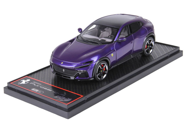 BBRC283C Ferrari Purosangue 2022 Panoramic Roof Al Humaid Violet Limited 49pcs