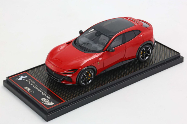 BBRC283N Ferrari Purosangue Panoramic Roof Rosso Corsa - Diamant Forged RimsLimited 40pcs
