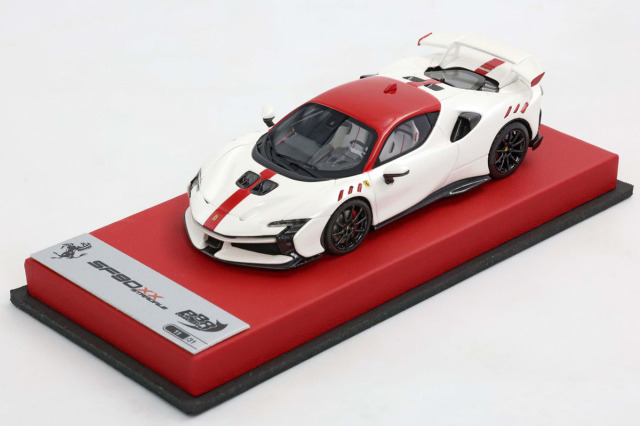 ** 予約商品 ** BBRC285ST3-26 1/43 Ferrari SF90 XX Stradale Fuji White Gloss / Red roof / Carbon wheels Limited 31pcs