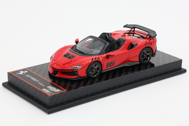 【お取り寄せ商品】 BBRC286B16 Ferrari SF90XX Spider Rosso Corsa n.16 Carbon Base Limited 50pcs