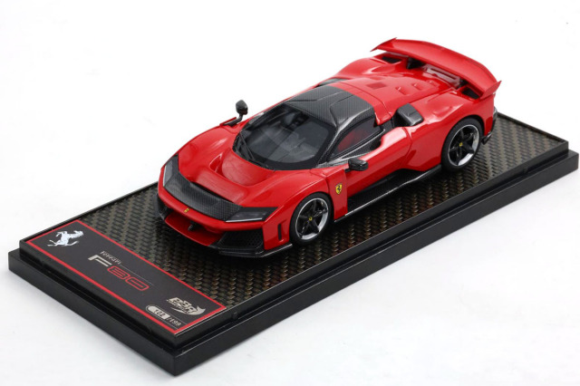 ** 予約商品 ** BBRC305A1 1/43 Ferrari F80 Optional carbon Rosso Corsa - Bicolor Carbon/Silver wheels Limited 199pcs