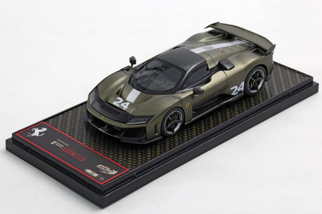 ** 予約商品 ** BBRC305I 1/43 Ferrari F80 Optional carbon Race n.24 Matt Verde Masoni - Bicolor Carbon/Silver wheels Limited 18pcs