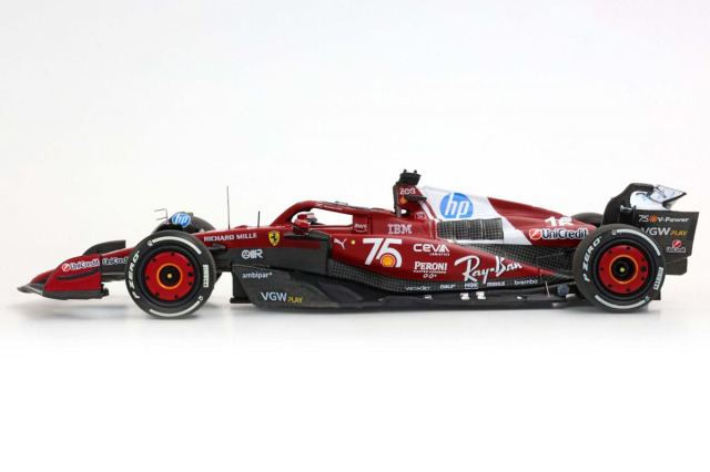 BBRC321C16 Ferrari SF-25 Monaco GP livery for 75 years with Shell