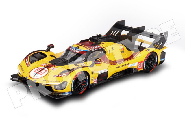 ** 予約商品 ** BBR Deluxe C325CDL Ferrari 499P car n.83 Winner 24h Le Mans 2025 (Yellow leather base)