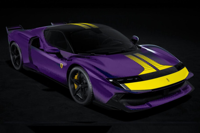 ** 予約商品 ** BBRC329E 1/43 Ferrari 849 Testarossa Assetto Fiorano Viola Hong Kong / Yellow livery