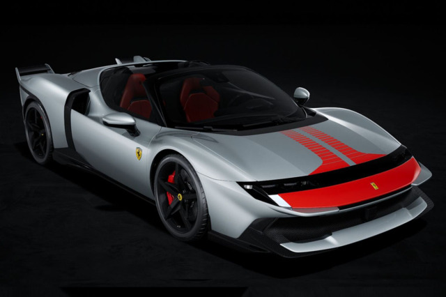 ** 予約商品 ** BBRC331A 1/43 Ferrari 849 Testarossa Spider Assetto Fiorano Grigio Squalo / Red Livery