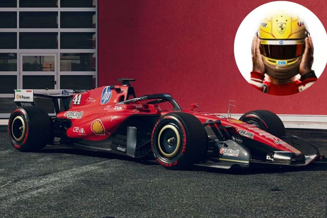 ** 予約商品 ** BBRC332E44DR 1/43 Ferrari SF26 Italia GP 2026 (Schumacher Tribute) L.Hamilton (with Driver)