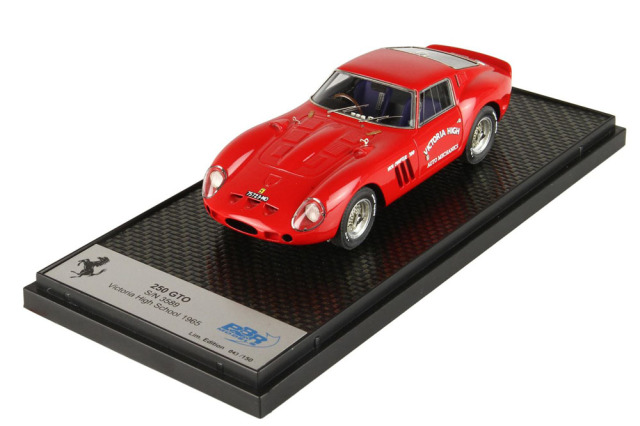 BBR CAR70B Ferrari 250GTO S/N 3589 Victoria High School 1965 Red Limited 150pcs