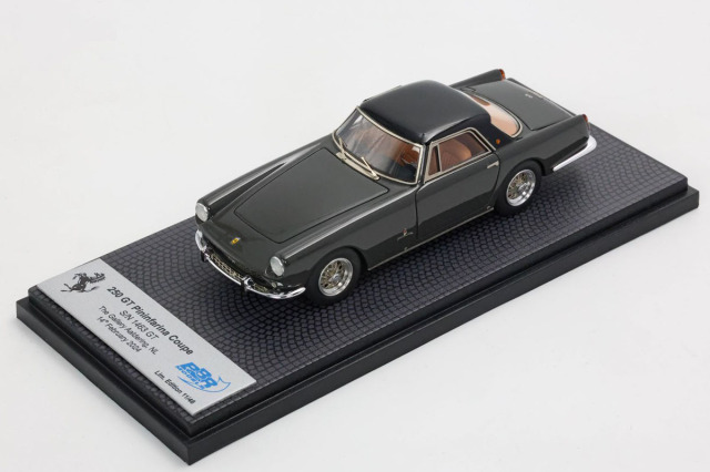 【お取り寄せ商品】 BBR CAR97A Ferrari 250GT Pininfarina Coupe S/N 1463 GT Dark Grey / Black roof Limited 46pcs