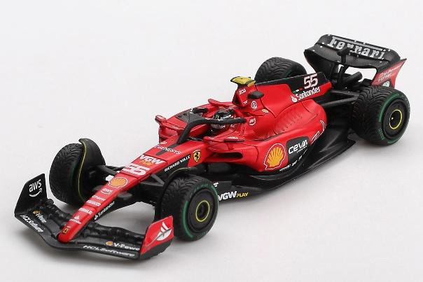** 予約商品 ** BBR FER64023 1/64 Ferrari SF-23 2023 #55 Monaco GP C.Sainz