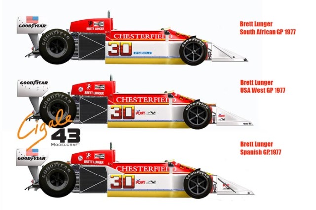 Cigale 43 Decal CDS006 1/43 March 761B BS Fabrications-Chesterfield racing 1977 for Lunger 【メール便可】