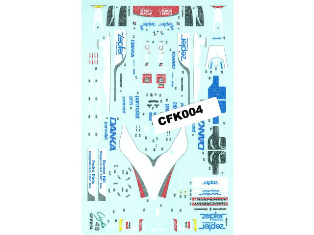 Cigale 43 Decal CFK004D 1/43 Arrows A18 Hungarian GP 1997 スペアデカール【メール便可】
