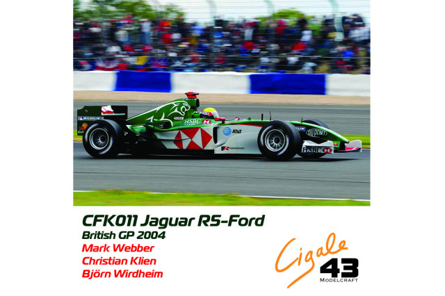 ** 予約商品 ** Cigale 43 Kit CFK011 1/43 Jaguar R5 British GP 2004 Webber / Klien / Wirdheim
