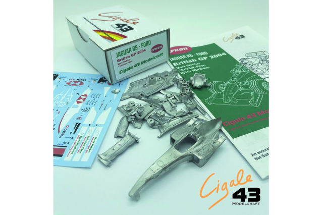1/43 Cigale ジャガーR5 イギリスGP 完成品 Cigale 43 Kit CFK011 1/43 Jaguar R5 British GP 2004 Webber / Klien