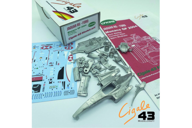 Cigale 43 Kit CFK015 1/43 Jaguar R5 Monaco GP 2004 Webber / Klien