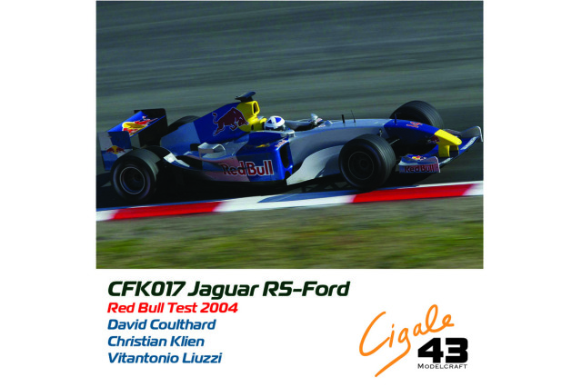 ** 予約商品 ** Cigale 43 Kit CFK017 1/43 Jaguar R5 Red Bull Testcar 2004 Coulthard / Klien / Liuzzi