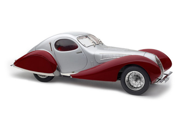 【お取り寄せ商品】 CMC M165 1/18 Talbot Lago Coupe T150 C-SS Figoni & Falaschi Teardrop 1937-1939 Silver/Red