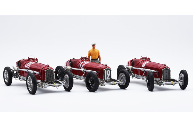【お取り寄せ商品】 CMC M229 1/18 Alfa Romeo P3 Nuvolari Winner set France GP #12 /Coppa Ciano #30 / Coppa Acerdo #8 with Figure , Showcase