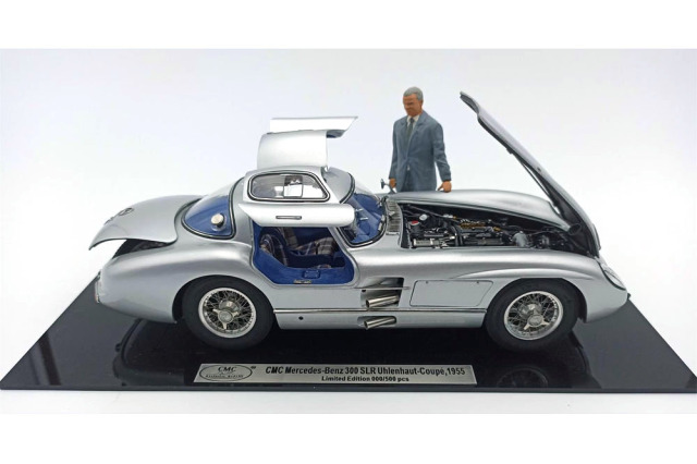 CMC M246 1/18 Mercedes-Benz 300 SLR Coupe 1955 Blue interior with