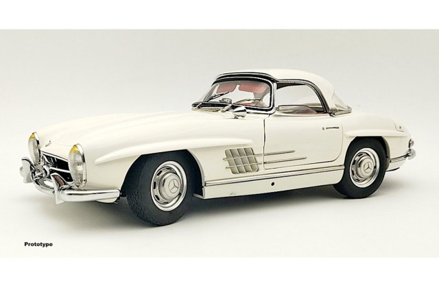 ** 予約商品 ** CMC M-284 1/18 Mercedes-Benz 300 SL W198 Hardtop White Limited 1500pcs