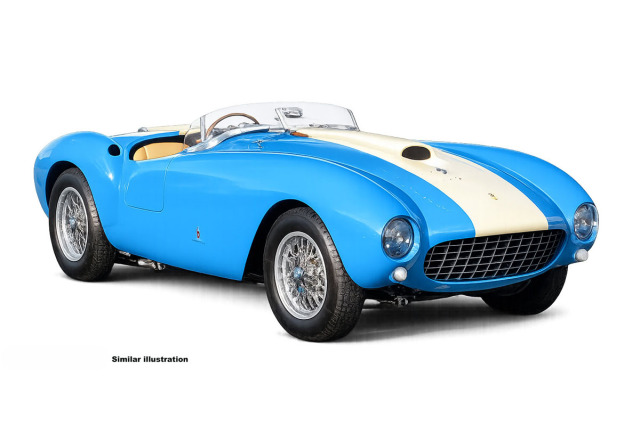 ** 予約商品 ** CMC M-305 1/18 Ferrari 375 MM Spider Blue - White stripe #14 1000km Buones Aires Limited 1500pcs