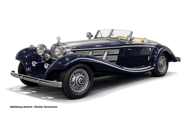 ** 予約商品 ** CMC M-310 1/18 Mercedes-Benz 500K Spezial Roadster Blue Limited 1500pcs