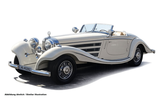 ** 予約商品 ** CMC M-312 1/18 Mercedes-Benz 500K Spezial Roadster White Limited 1500pcs