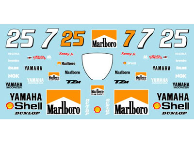 Museum collection D023 1/12 Yamaha TZM Harada,Kenny Roberts Jr【メール便可】