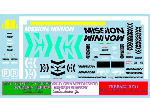 Museum collection D1026 1/18 Ferrari SF21 Logo Decal (Burago) 【メール便可】