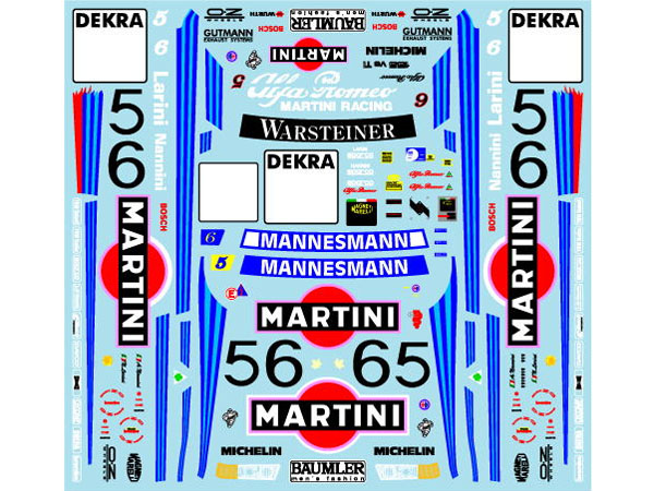 Museum collection D1036 1/24 Alfa Romeo 155V6ti 1996 ITC Suzuka Decal (Tamiya) 【メール便可】