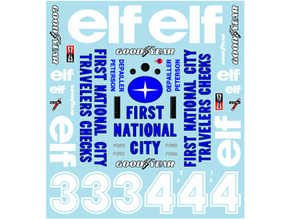 Museum collection D1042 1/24 Tyrrell P34 1977 Decal (DeAgostini) 【メール便可】