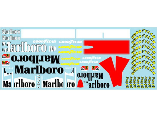 Museum collection D1064 1/20 Ferrari F310B Marlboro Decal (Tamiya) 【メール便可】