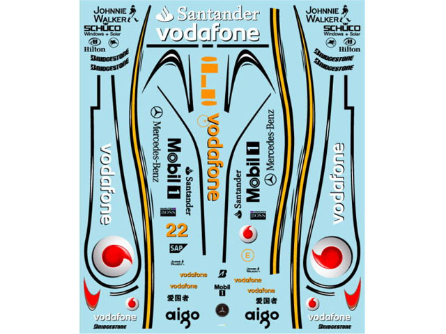Museum collection D1072 1/24 McLaren MP4/23 Decal (DeAgostini) 【メール便可】