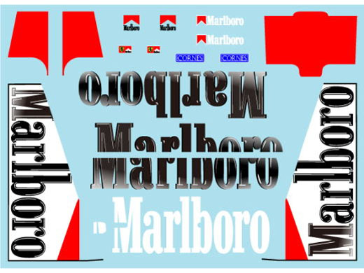 Museum collection D1074 1/24 Ferrari F2004 Logo Decal (DeAgostini) 【メール便可】