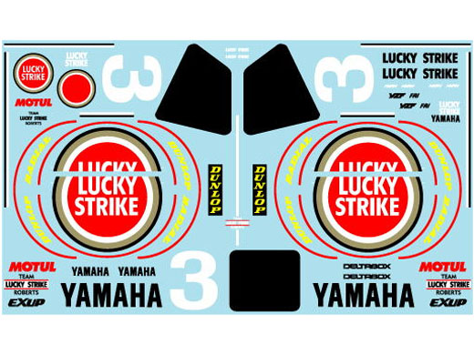 Museum collection D1081 1/12 Yamaha YZF Team Roberts 1988 Suzuka 8H Decal (Fujimi) 【メール便可】