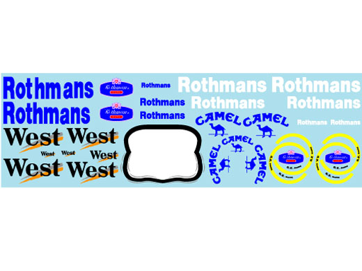 Museum collection D1082 1/24 F1 Logo Assorted 3 Decal (FW14B,FW19,MP4/14)(DeAgostini) 【メール便可】