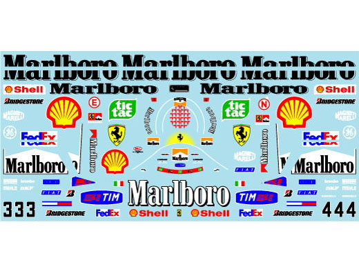 Museum collection D1091 1/20 Ferrari F1-2000 Decal (Tamiya) 【メール便可】