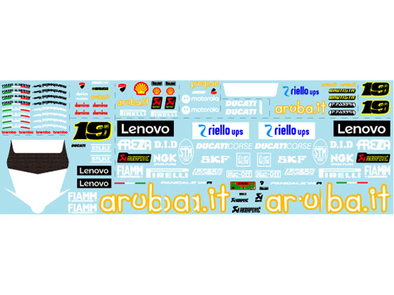 Museum collection D1096 1/12 Ducati Superleggera V4 2022 WC Decal (Tamiya) 【メール便可】
