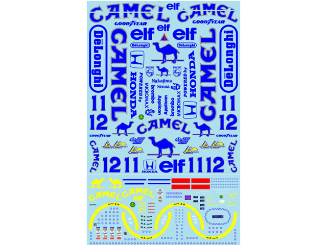 Museum collection D1103 1/12 Lotus 99T Decal (Platz/Beemax) 【メール便可】