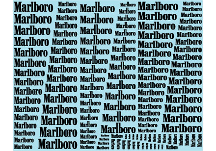 Museum collection D1116 Marlboro Assort Decal 【メール便可】